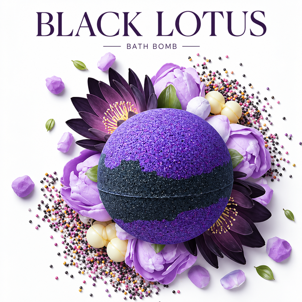 Velour Noir – Black Lotus Bath Bomb
