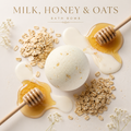 Velour Crème – Milk, Honey & Oats Bath Bomb